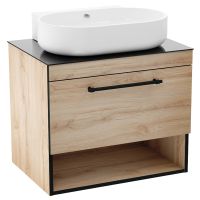 IMPRESE Тумба с умывальником подвесная BLACK EDGE (f32117OK)